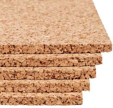 ITALFROM - Paquetes de 1 m² - Paneles de corcho de 1 cm a 6 cm - Aislamiento térmico, acústico para techos, abrigos y suelos (Conf. 1 m² de 5 cm