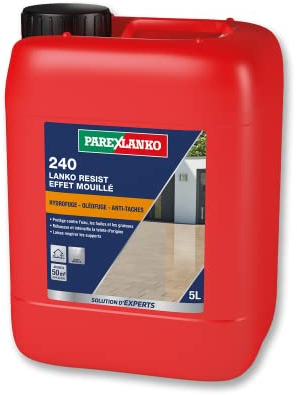 Parexlanko - Hydro-oléofuge de surface - 240 Lanko Resist Effet Mouillé - Protection anti-tache des sols et murs - Rehausse la teinte d’origine - 5L
