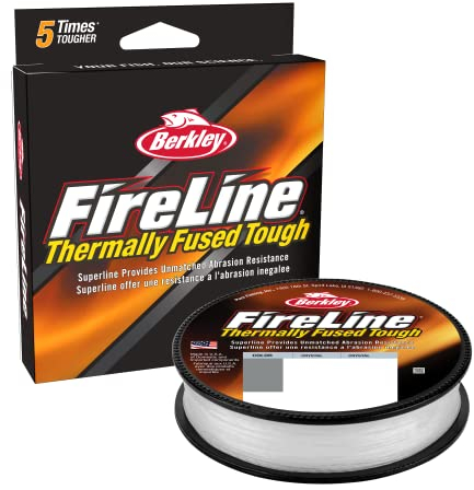 Berkley FireLine® Fused Original - 8-Strand Superline, Ultra-zähe & Abriebfeste geflochtene Angelschnur für überragendes Feingefühl und geschmeidige Würfe, Crystal, 0,10 mm, 6,2 kg, 328 yd|300m