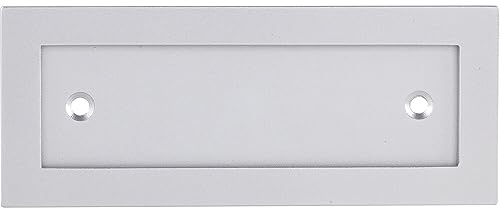 MARCHESI Namnskylt ram 120 x 48 mm med 2 skruvhål, anodiserad aluminium