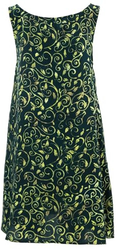 Loud Originals Shift Shaper Dress Sahara Vines Rayon Womens Ladies Summer Colourful Bright Combination Lady Colour XX-Large