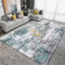 Living room carpet Langlebiger schmutzabweisender Teppich mit grau-schwarzem Farbdesign,läufer rutschfest kinderzimmer Teppich,60x160cm