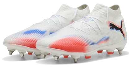 PUMA Scarpe da Calcio Future 8 PRO MxSG Unisex 42, White Black Glowing Red