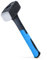 ZAVIA Club Hammer 1kg | Lump Hammer with Fibreglass Shaft & Drop Forged Head | Rubber Grip BS876:1995. Tested & Approved