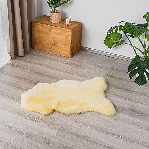 Decorating Sheepskins Piel de oveja medicinal, tamaño grande, 120 – 130 cm, inodora, piel para silla, alternativa a la piel sintética, alfombra de piel de cordero para el sofá, piel de cordero, piel