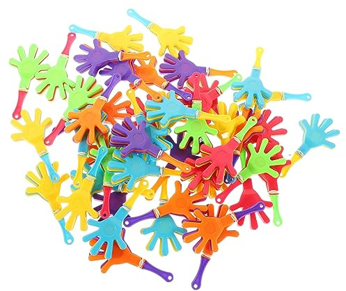 50 Pezzi Hand Clappers Noisemaker in Plastica per Feste