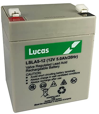 Lucas Battery 12V 12 Volt 4.5Ah Battery Fits Some Hayter & Mountfield Mowers