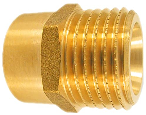 MegaHaustechnik Reduziernippel 1 1/4 Rohr Zoll Innengewinde IG mit 1 Rohr Zoll Aussengewinde AG - Gewinde Fitting Verschraubung aus Messing