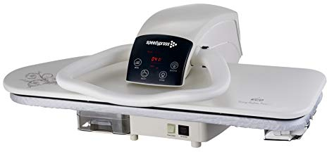 Pressa da Stiro a Vapore 81HD per Servizio Pesante Bianco da 2200watt, 81cm di Speedypress (+ Attacco Ferro, Filtro per Acqua, Copertura di Ricambio e Schiuma Sottosmaltata)