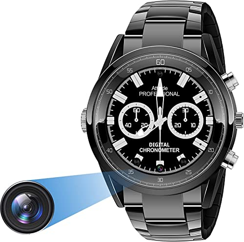 Menborn Kompaktkamera Spionagekamera Uhr Typ Infrarot Bewegungserkennung Kamera 32 GB