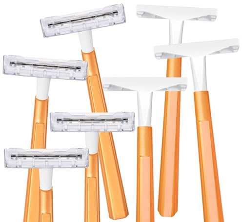 TradeProvider (15pack) Hair Removal Razor Blades Double Blade Shaver for Men and Women Peach Fuzz Manual Shaving Sets stainless Steel Disposable Facial Body Hair Remover