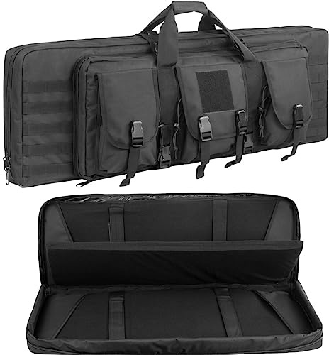 ACEXCIER 36/42/47 pollici doppia custodia per fucile Borsa per armi tattiche all'aperto Borsa per fucili e pistole Borsa per armi lunghe per il trasporto di sport di gamma di caccia
