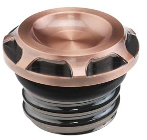 OTOTEC Tapa del Tanque de Gasolina de La Motocicleta Compatible con H-Arley Davidson Sportster 1996-2015 48 883 XL1200 Tapa de Gasolina del Scooter Rosca del Tornillo del Tanque de Combustible Bronce