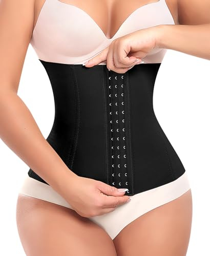 YARRCO Corset Reductor Adelgazante Mujer Abdomen (Negro,XL)