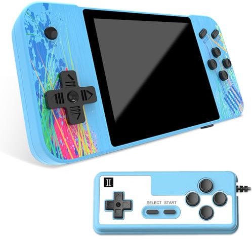 KUWUNG Retro Handheld Game Console for kids, 800 Classic Games 3.5-Inch IPS Screen, Mini Retro portable Game Console 1200mAh Rechargeable Battery Supports 2 Players Connected TV Gifts for Adults Kids