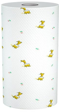 toallas de papel en rollo, toalla de servilleta doméstica,Rollo de toallas de limpieza reutilizables - Toallas de papel perforadas en rollo, toallas de cocina lavables para el hogar, cocina, cafetería