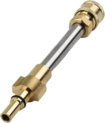 Hochdruckreiniger-Adapter für Bosch/Black & Decker/Titan, 6,35 mm Schnellanschluss an Schaumkanone und Sprühstab, Verlängerungslanzenkupplung mit Messingbeschlägen (Bosch AQT)