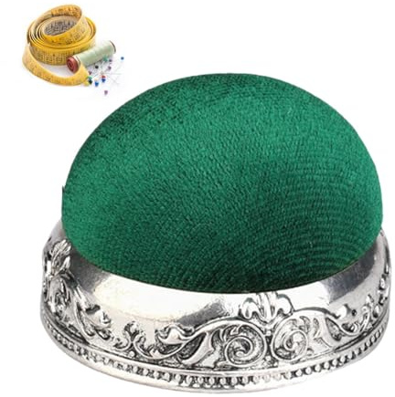 Cuscino con spillo con supporto per aghi: elegante cuscino da cucito in flanella con base in alluminio | Perfetto per gli amanti del cucito, degli appassionati di artigianato, della casa e dei