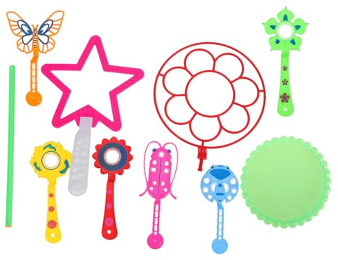 BESPORTBLE Juego de 9 Varitas de Burbujas Gigantes para Niños, Juguetes Seguros y Livianos para Hacer Burbujas en Actividades al Aire Libre