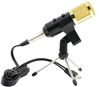 Professionell USB-kondensatormikrofon för datorstudio, karaoke-mikrofon för videoinspelning