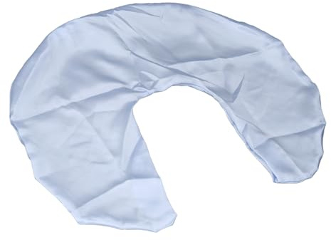 Fdit Federa per Allattamento in Raso Lavabile Federa per Allattamento Delicata Sulla Pelle Facile da Cambiare per Un'esperienza più Confortevole, Lunghezza 47,5 Cm, Argento (#12)