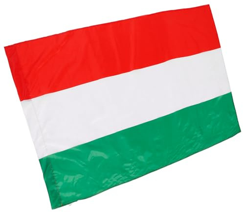 Veemoon Drapeau Hongrois 90 X 150 Cm en Polyester Résistant Œillets Métalliques Grand Drapeau National pour Décoration Extérieure Jardin Maison et Événements Sportifs