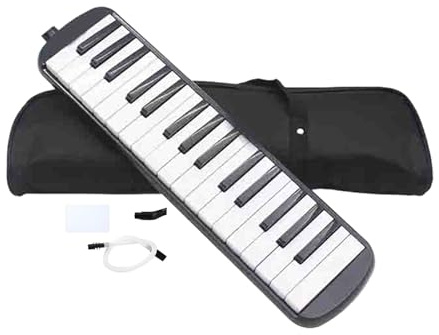 32 Teclas Melodica - Instrumentos Musicales, Melodica Boca, Boquilla Talkbox Instrumento Doble Tubos Melodica | Orgelmelodica Para Adultos, Estudiantes Y Niños