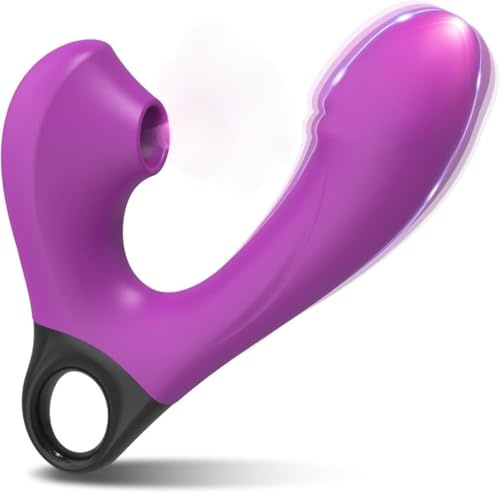 Clítoris Sucker 17,5 cm | Sintetizzatore di onde di pressione Giocattoli del sesso per lei | Sintetizzatore di supporto con vibrazioni e applicazione | Colore: viola