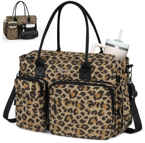 SPAHER Teacher Laptop Bag Cabin Bag 40x30x15 British Airways | 17 Pockets with Different Functions, 15.6-inch Laptop Compartment, Insulated Pocket, for Female Staff Teachers Moms