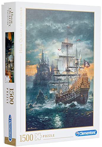 Clementoni 31682.3 Clementoni-31682 Collection-The Pirate Ship-1500 Pieces, Multi-Colour