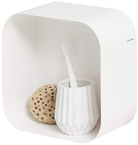 Sealskin Brix, Cube mural petit, Blanc