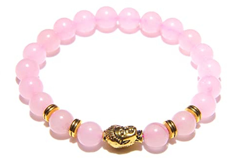 8 mm kungligt blå tigeröga armband män silverfärg Buddha huvud berlock armband kvinnor amulett vinatge gul sten pärlor pulsera, rosa kvarts 1,19 cm