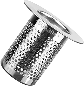 GEBAUM Abflusssieb Waschbecken, Sink Strainer Edelstahl - Abfluss Haarfänger - Abfluss Filter Netz, Einsetzbar für Küche, Bad, Balkonbodenablauf