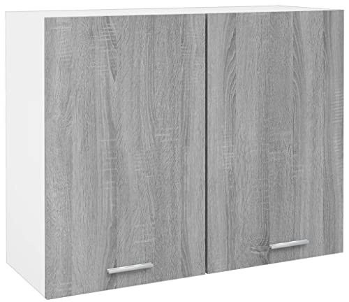 vidaXL Armario Colgante Lyon Gris Sonoma 80x31x60 cm Madera de ingeniería