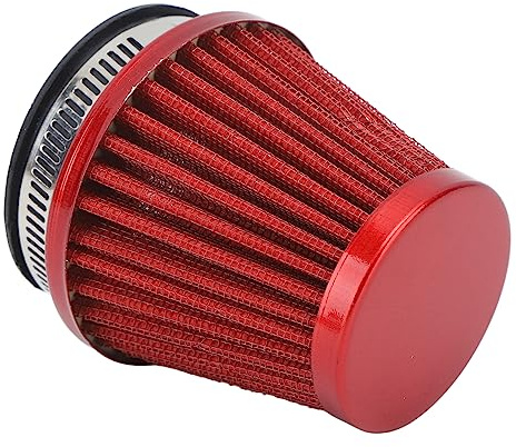 Universellt luftfilter 50 mm tung kaliber luftfilter för offroad motorcykel ATV Quad Dirt Bike (röd)