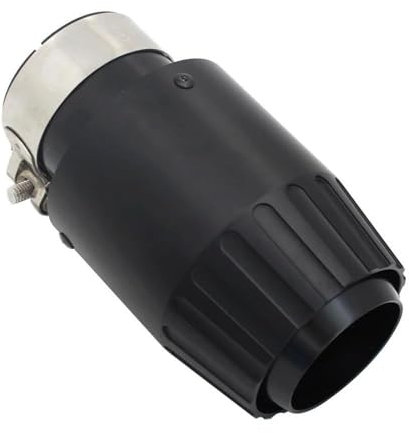 SQOFHFB Terminale di Scarico Punta Silenziatore del Tubo Scarico in Alluminio Silenziatori Neri Universali Decorazione Finale Stile Motore Caccia Dimensioni Multiple Terminale Scarico Auto(60mm-89mm)