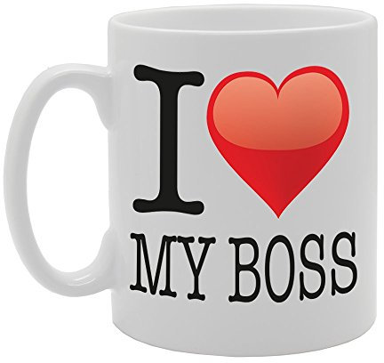Coralgraph Inc MG2355 I Love My Boss Novelty Gift Printed Tea Coffee Ceramic Mug