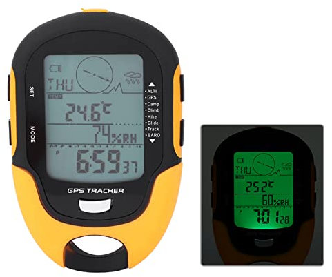 Navigationskompass GPS Usb-mottagare Walking Tracker Digital Höjdmätare Vandringsbarometer för Bil SUNROAD Multifunktions GPS Beidou Positionering Dubbla System Elektronisk