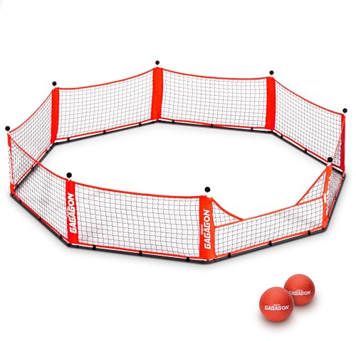 GoSports Gagagon 20 ft Gaga Ball Pit - Portable Indoor/Outdoor Game Set - Includes 2 Balls and Carrying Case