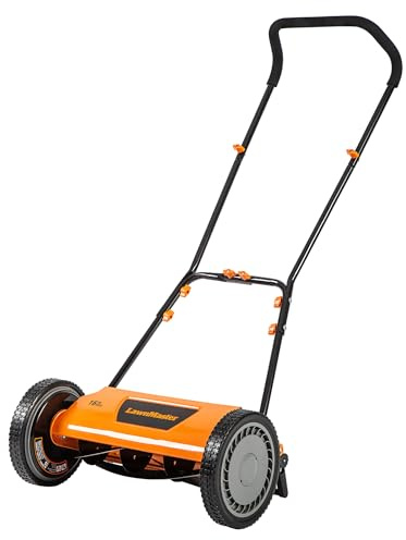LawnMaster LMRM1602 Push Reel Lawn Mower 16-Inch 5-Blade