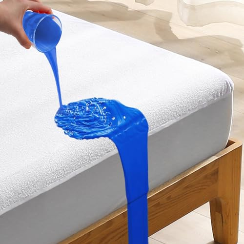 Bedecor Coprimaterasso 150x200 Impermeabile su 5 Lati in Cotone Cerata per Letto Protezione Salva Materasso Traversa, Certificato OEKO-TEX, Proteggi Materasso, Lavabile