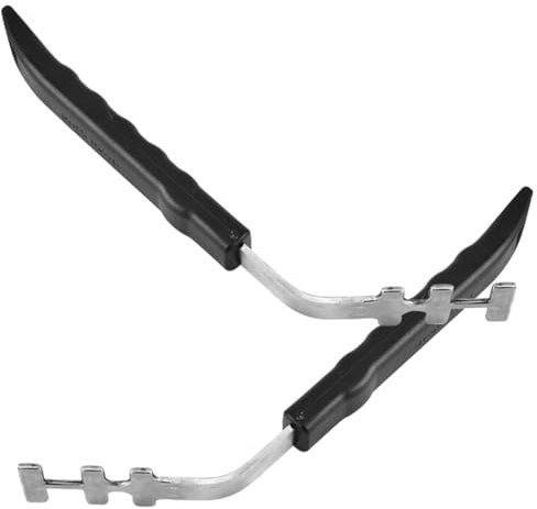 CLISPEED Grill Grate Lifter, 2PCS Stainless Steel Oven Net Gripper, Bbq Grate Grabber Lifting Tools Hot Bowl Clip for Air Fryer Cooking Gas Grills