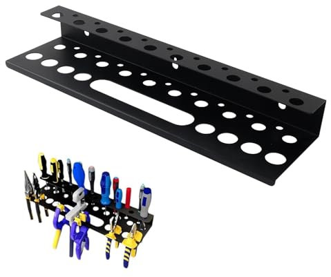 Organisateur d'outils Assemblé Mural porte-outil Mural d'outil Métallique d'outils de Roulement pour Tournevis, clé, Support de Marteau, outil à main pour atelier, hangar, gara