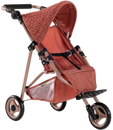 howa Poussette de poupée « Grace » – Élégante poussette pour poupée – Jogger pour poupées jusqu'à 50 cm, jogger de poupée avec poignée réglable en hauteur 2270