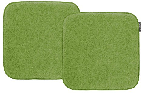 MAGMA AVARO Stuhlkissen/Sitzkissen für Indoor und Outdoor, Öko-Tex Siegel, waschbar bis 30°C, 1 Stück, 35x35cm, Grün