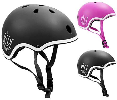SMJ sport Casco da bicicletta da ragazza, rosa, XS (51-53 cm)