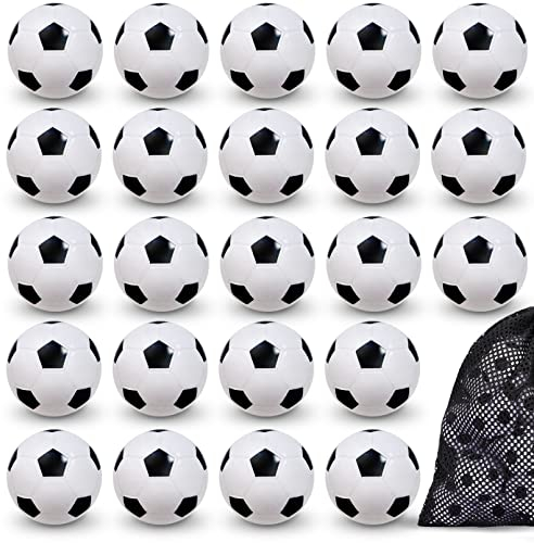 EOGRFW 30 Stück Mini Fußball Stressbälle, 4cm Sportbälle für Kinder, Flummis, Partygeschenke, Schaum Stressbälle für Jungen Kindergeburtstag