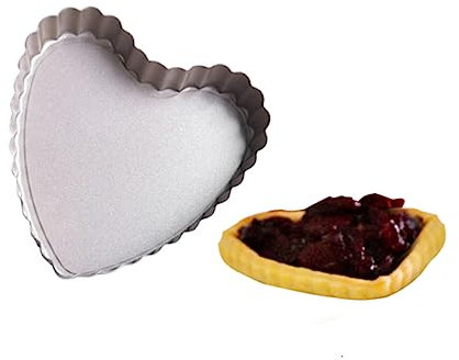 HEMOTON Stampo Carbonio all 2 al Crostatine Acciaio Uovo Pezzi per Nero