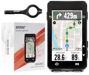 iGPSPORT iGS630S Ciclocomputador Bicicleta GPS Bicicleta para Ciclismo, Corrección de la Desviación del Rumbo Alto 45h Batería de 2,8’’ Pantalla LCD en Color Admite BLE5.0/Ant+, IPX7