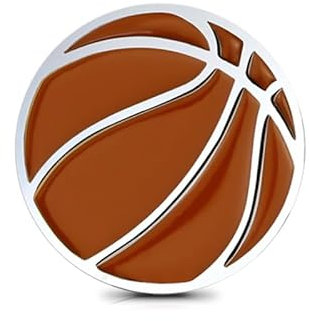 Noizzy Emblema per auto con logo a forma di pallacanestro, 3D, in metallo, accessorio decorativo per fan di basket, veicoli, camion, furgoni, bagagliaio, 5,5 cm